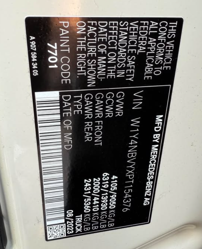 2023 Mercedes-Benz Sprinter AWD – High Roof, Fully Loaded, Like New